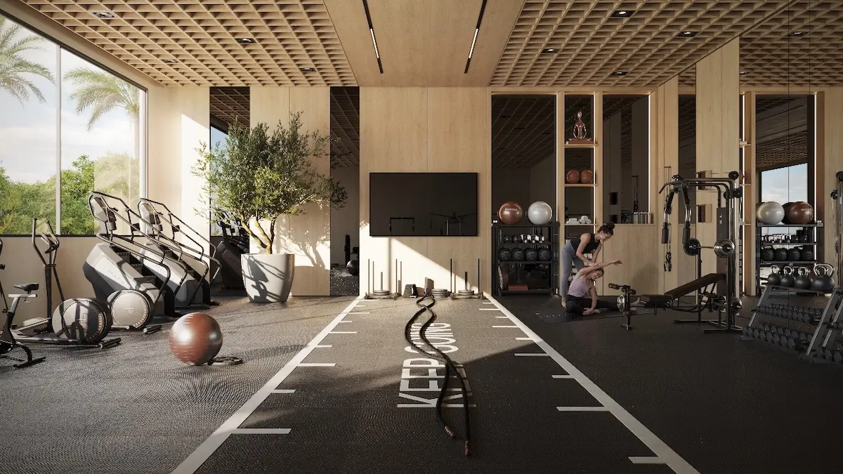 Gym area